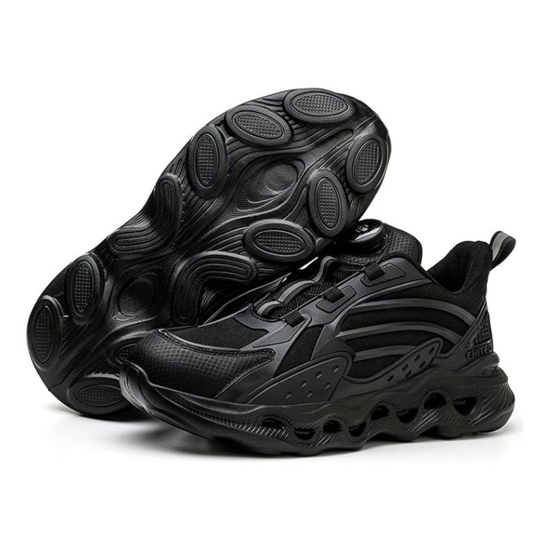 Lichtgewicht Werksneaker met Schokabsorberende Zool en Stalen Bescherming