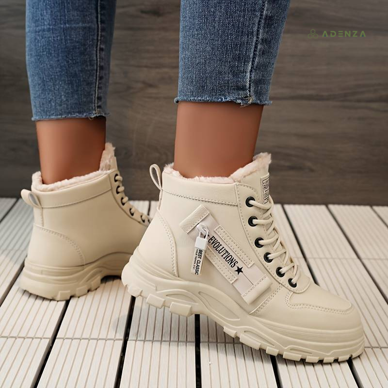 Warme Dames Snowboots – Comfortabele Waterdichte Enkellaarzen voor Koud Weer