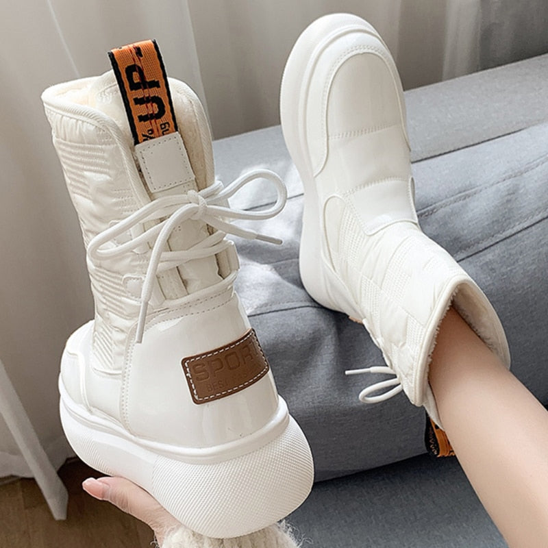 Waterdichte Enkellaarsjes voor Koude Dagen – Warme, Comfortabele & Elegante Winterlaarzen