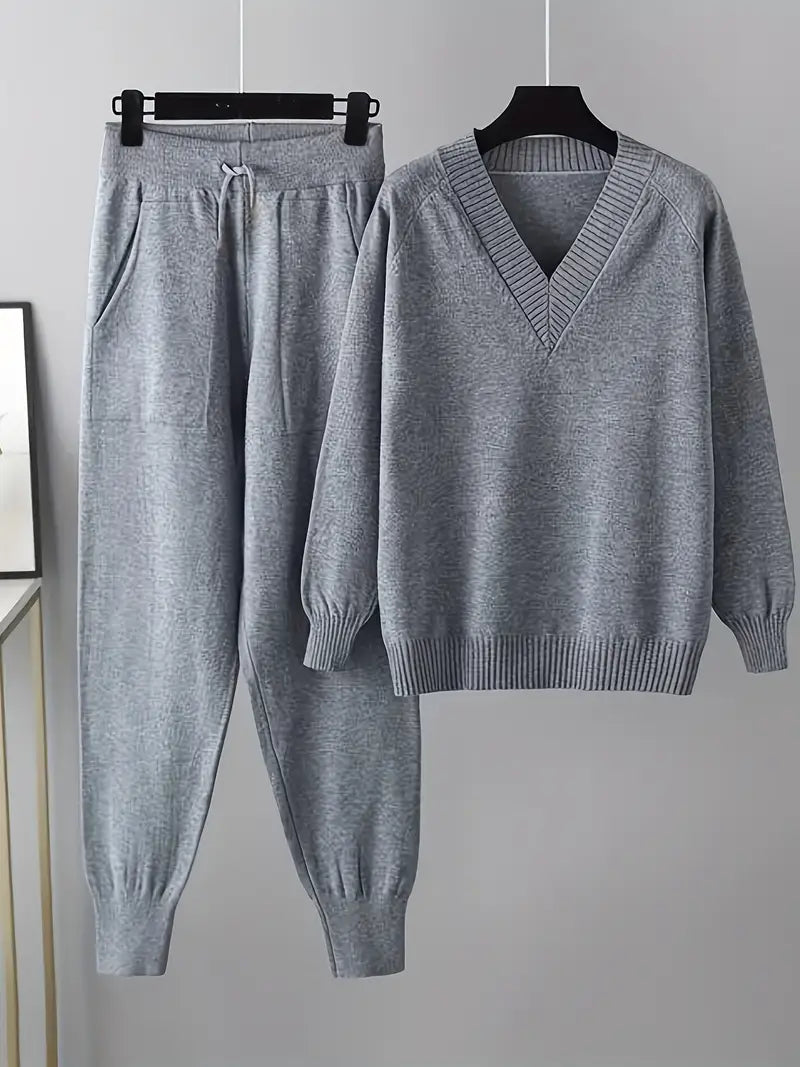Lange Mouwen Tweedelig Set – Comfortabel, Stijlvol & Veelzijdig voor Elke Gelegenheid