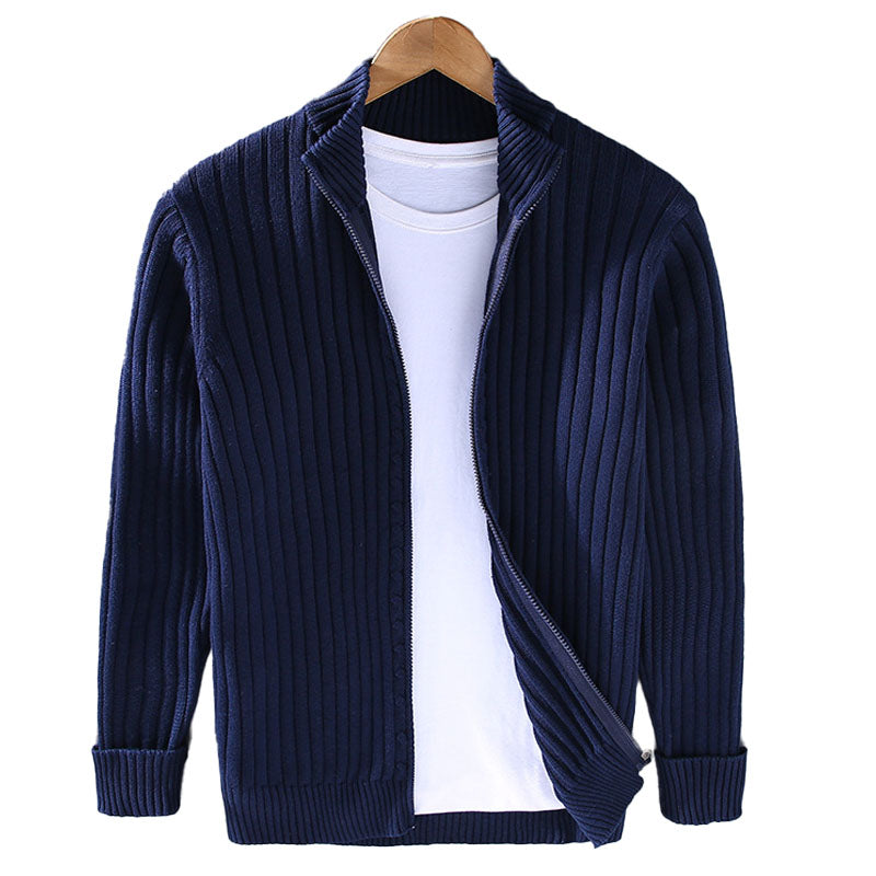 Luxe Zip Cardigan – 100% Biologisch Katoen, Ademend & Comfortabel Vest