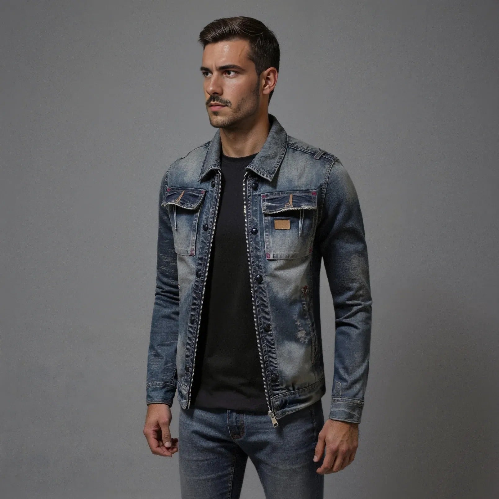 Premium Denim Jas 75% Katoen – Tijdloze Stijl, Duurzaam Comfort & Authentieke Look