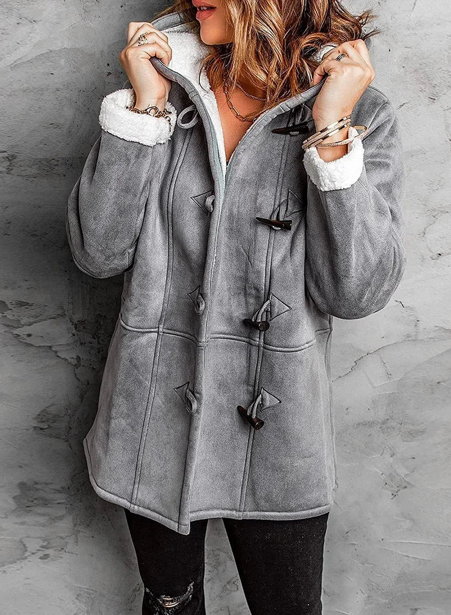 Warme en Zachte Winterjas – Comfortabele Dames Jas met Voering, Capuchon & Elegante Pasvorm