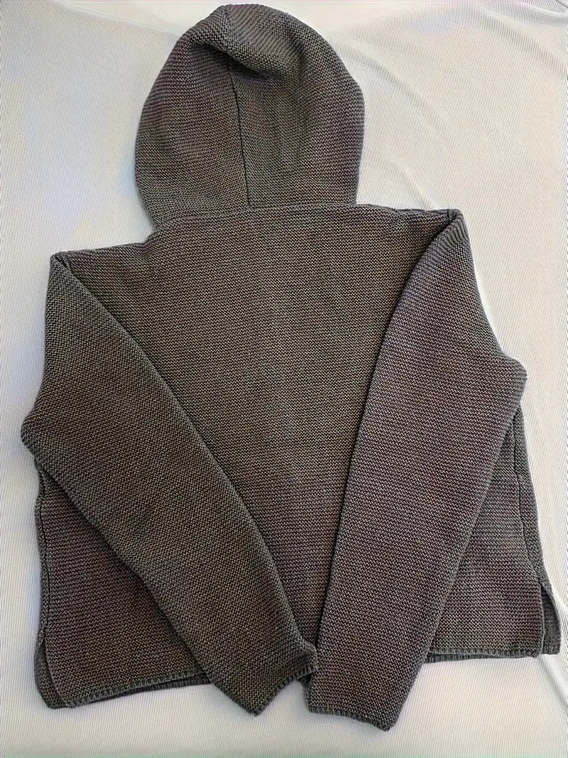 Elegante Gebreide Vest met Kap – Comfort, Stijl & Veelzijdigheid