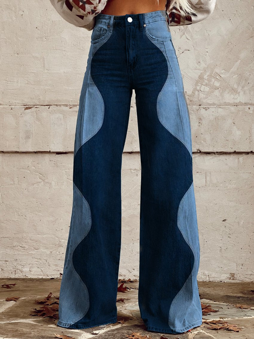 Vintage Flared Pants – Retro Uitlopende Broek met Comfortabele Pasvorm