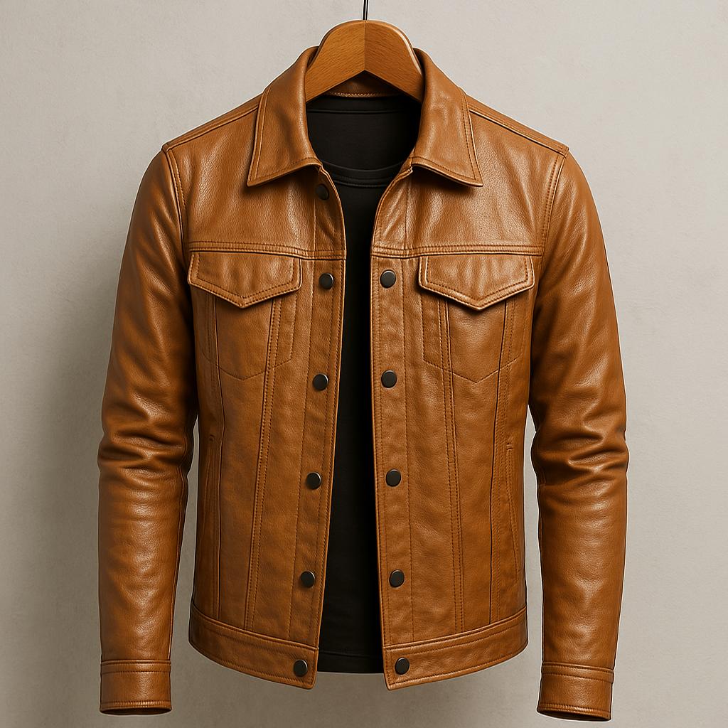 Rider Leren Jack – Stoer Motorjack van Premium Leer met Luxe Afwerking