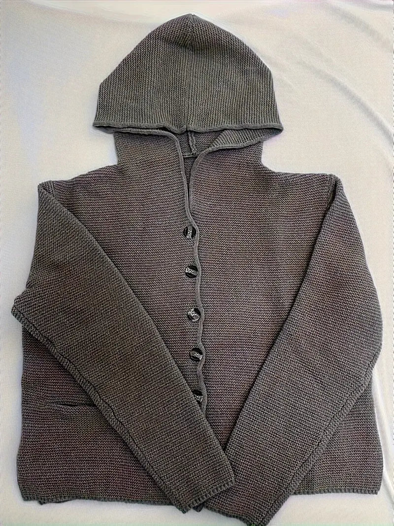 Elegante Gebreide Vest met Kap – Comfort, Stijl & Veelzijdigheid