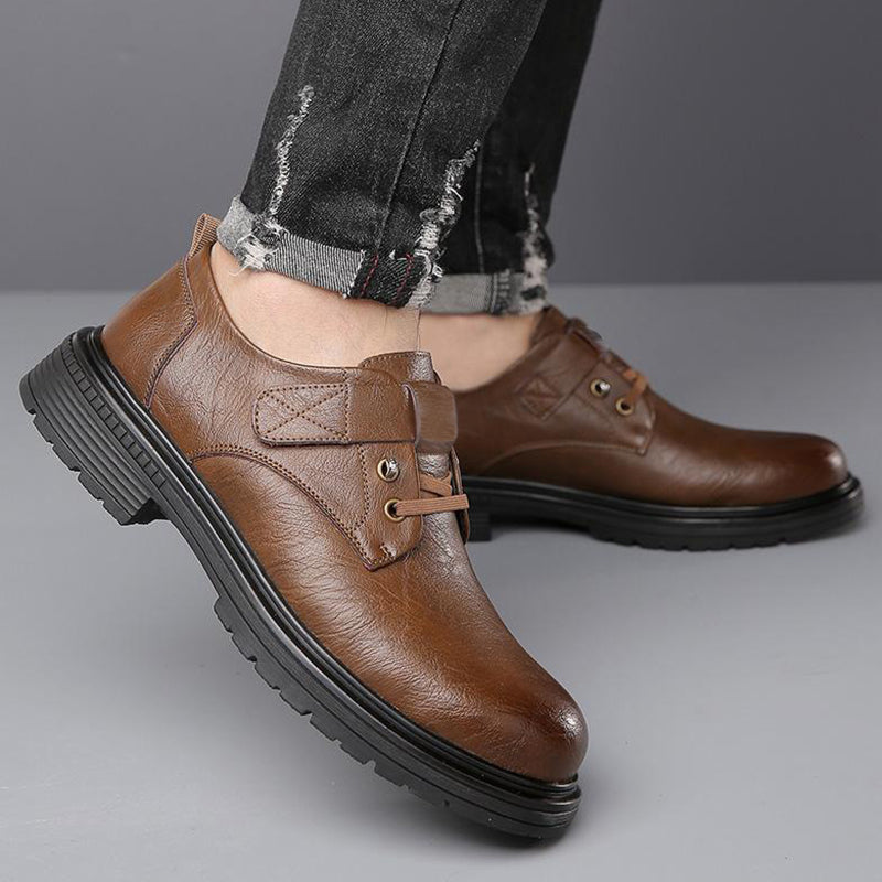 Retro Heren Schoenen van PU-leer – Comfortabele & Stijlvolle Softroshese
