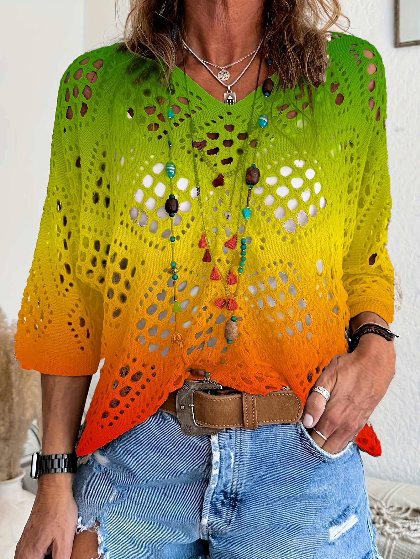 Sunset Ombre Mesh Haaktop
