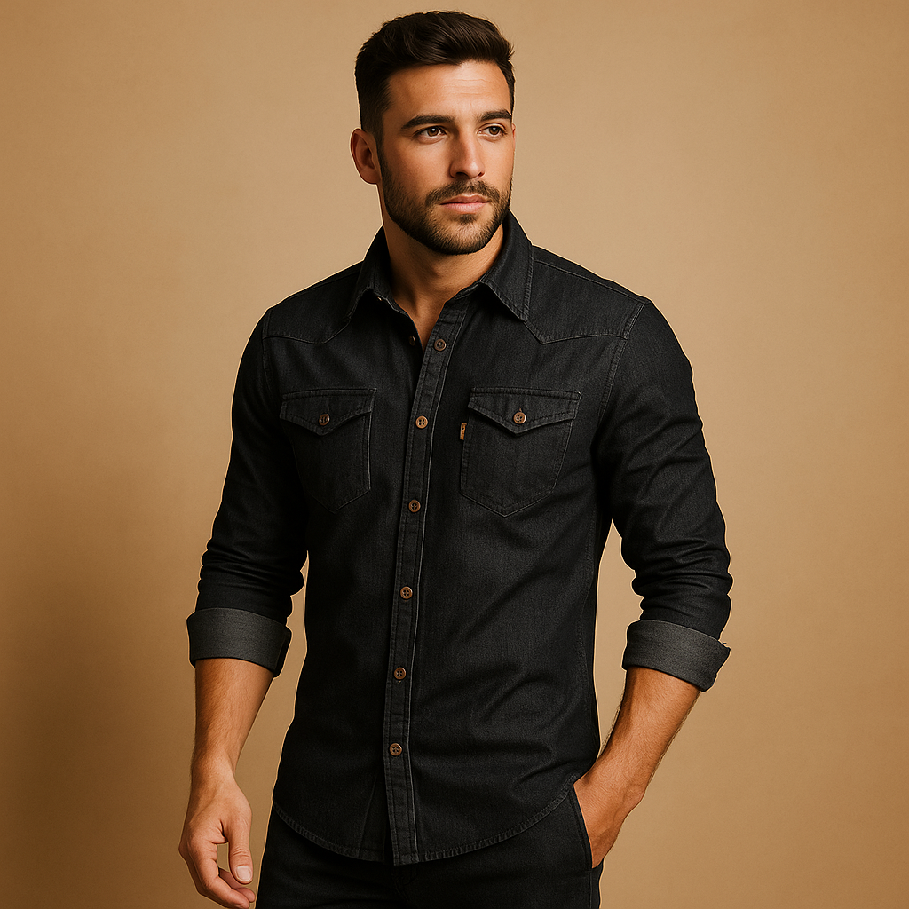 Casual Katoenen Shirt met Lange Mouwen voor Heren – Ademend en Stijlvol voor Zomerse Dagen