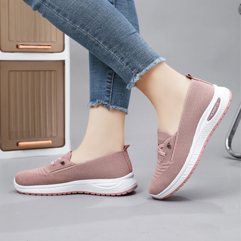 Dames Lichtgewicht Comfortschoenen – Ademend Instap Wandelsneakers met Voetboogondersteuning