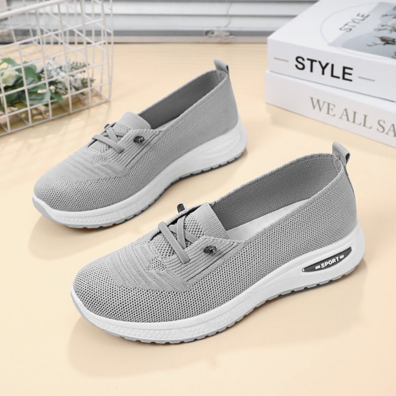 Dames Lichtgewicht Comfortschoenen – Ademend Instap Wandelsneakers met Voetboogondersteuning