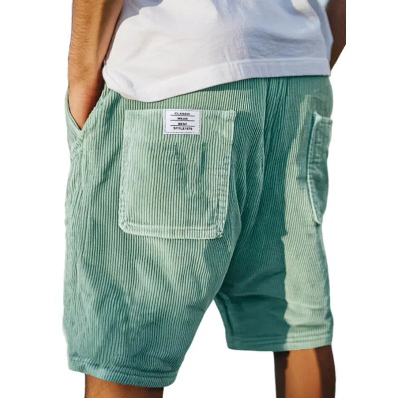 Velours Shorts Heren – Zachte Geribbelde Stof, Comfortabele Pasvorm & Stijlvolle Look
