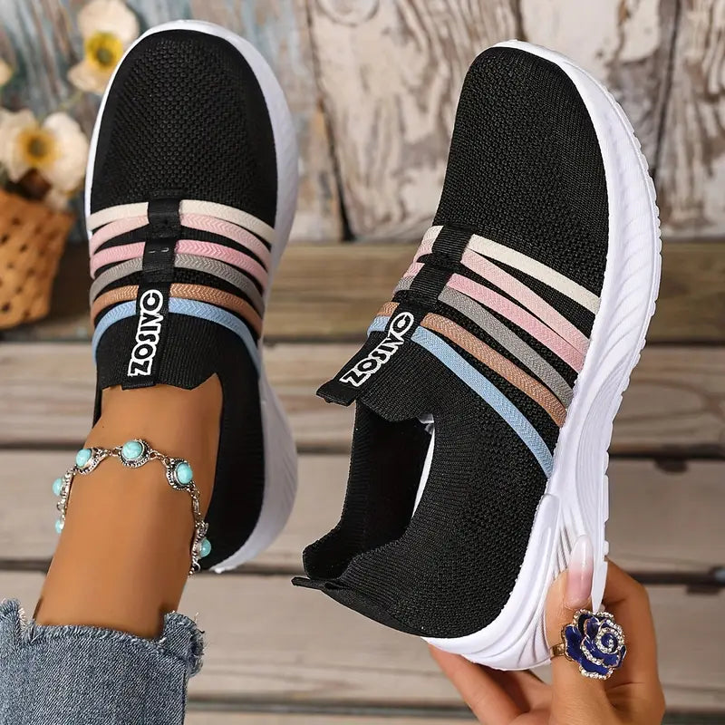 Lichtgewicht Slip-On Sneakers voor Dames & Heren – Comfortabele Ademend Schoenen