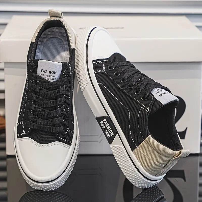 Heren Casual Sneakers – Comfortabele Lage Sneakers met Ademend Ontwerp en Antislip Zool