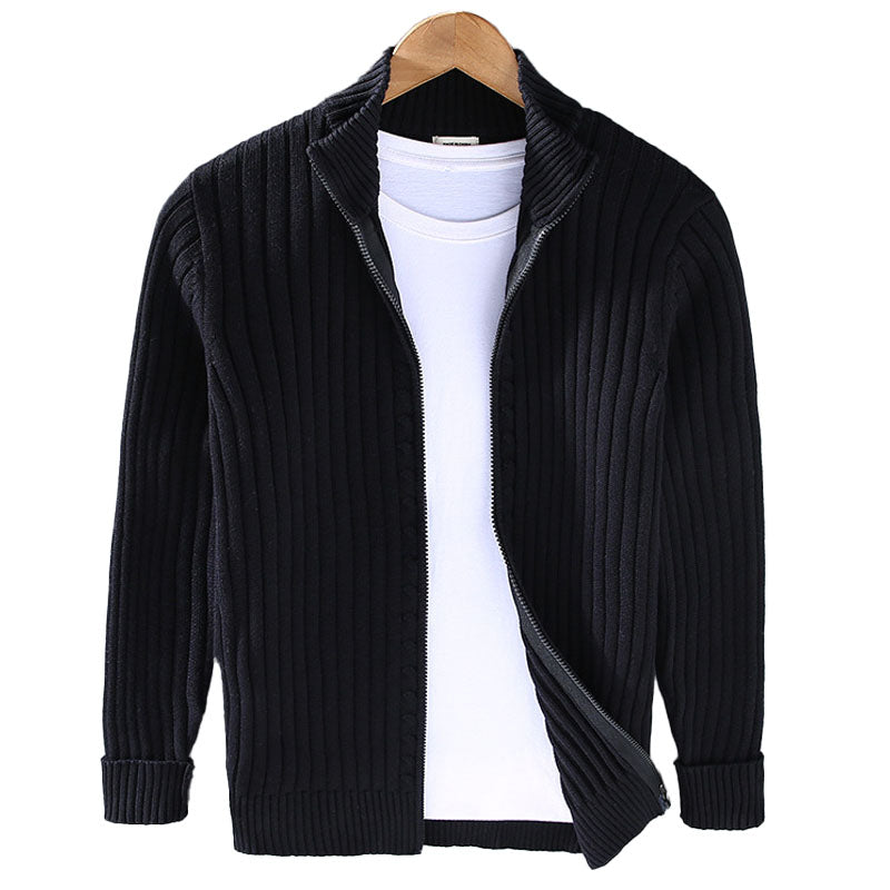 Luxe Zip Cardigan – 100% Biologisch Katoen, Ademend & Comfortabel Vest