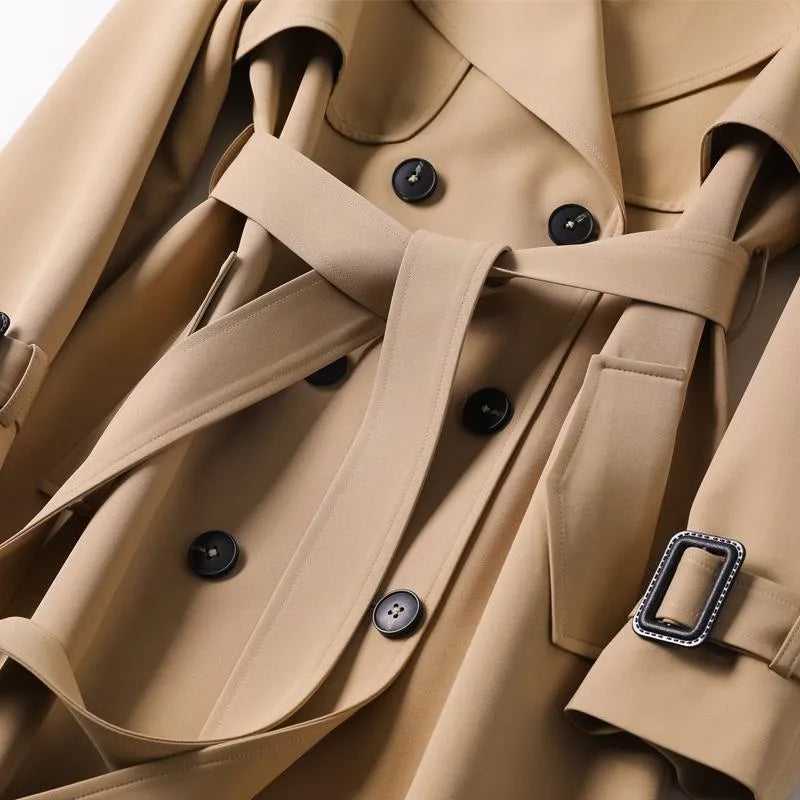Klassieke Dames Trenchcoat – Tijdloze Elegantie & Functionaliteit