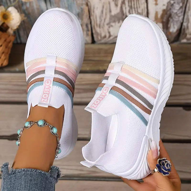 Lichtgewicht Slip-On Sneakers voor Dames & Heren – Comfortabele Ademend Schoenen