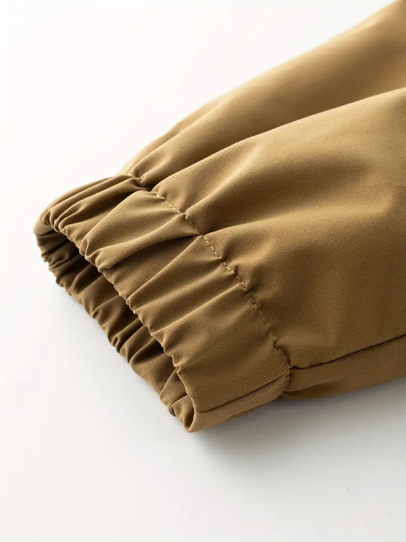 Casual Heren Windjack met Capuchon – Ademend Half-Zip Waterdichte Jas