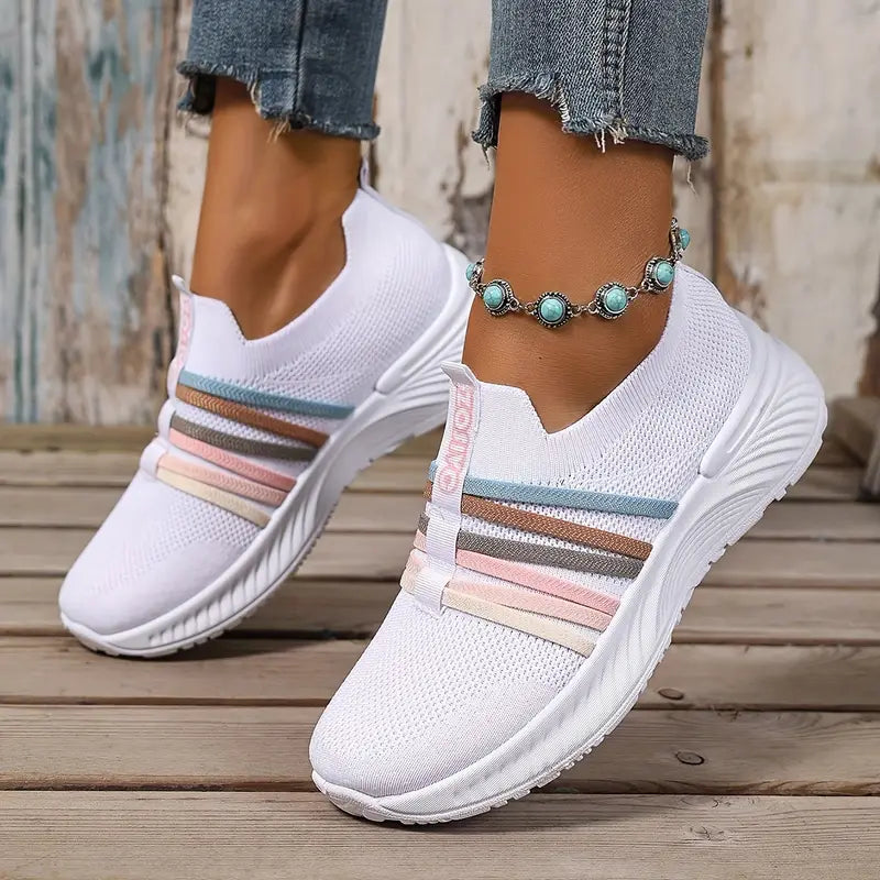 Lichtgewicht Slip-On Sneakers voor Dames & Heren – Comfortabele Ademend Schoenen