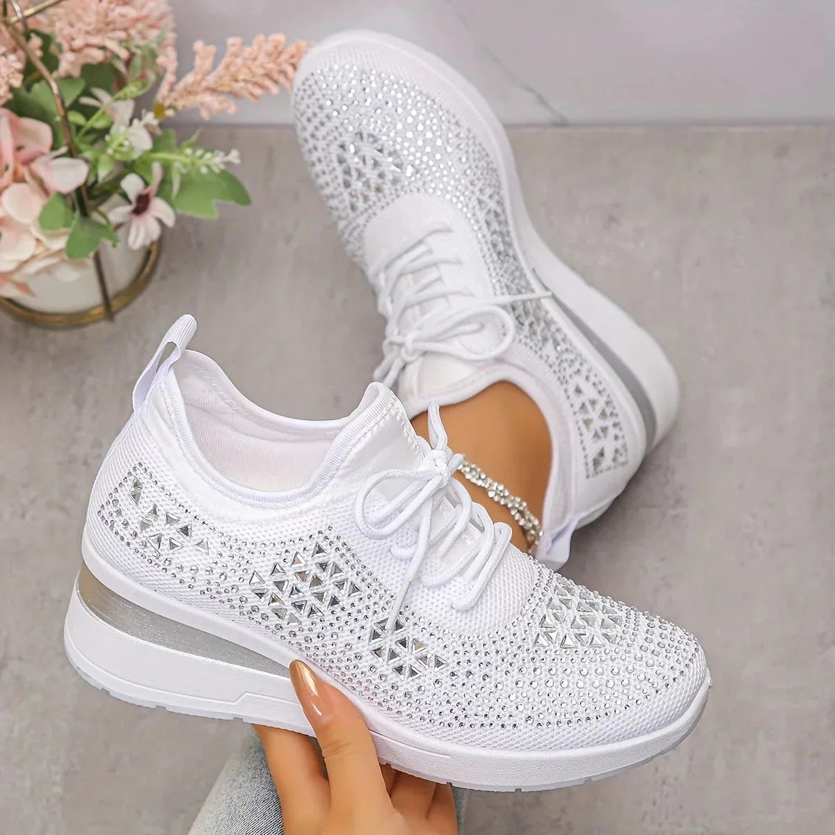 Orthopedische Comfortschoenen voor Dames – Brede Neus, Voetboogondersteuning & Schokabsorberende Zolen