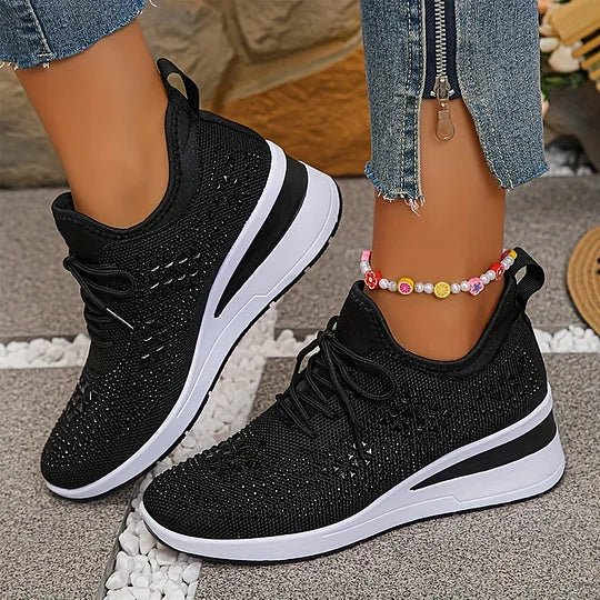 Orthopedische Comfortschoenen voor Dames – Brede Neus, Voetboogondersteuning & Schokabsorberende Zolen