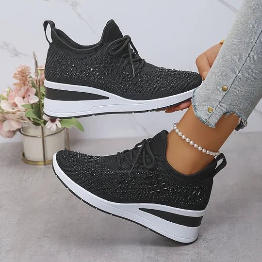 Orthopedische Comfortschoenen voor Dames – Brede Neus, Voetboogondersteuning & Schokabsorberende Zolen