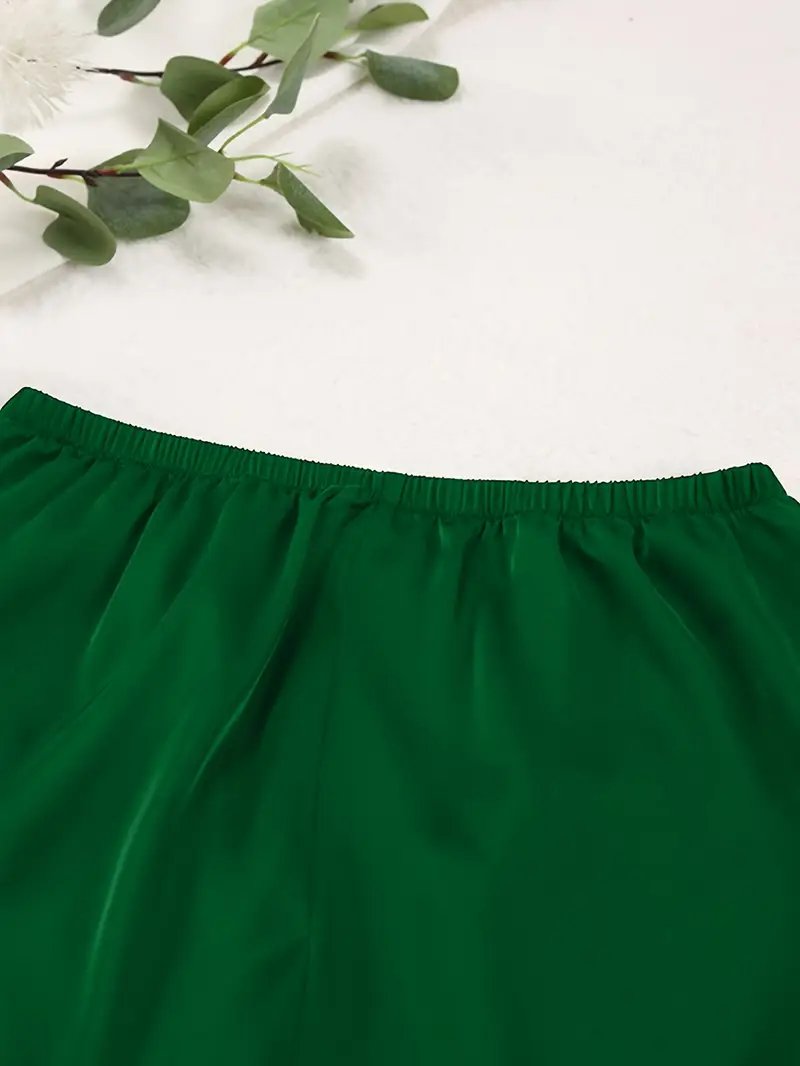 2-Pack Dames Satijnen Pyjamaset met Lange Mouwen – Zachte & Ademende Loungewear voor Alle Seizoenen