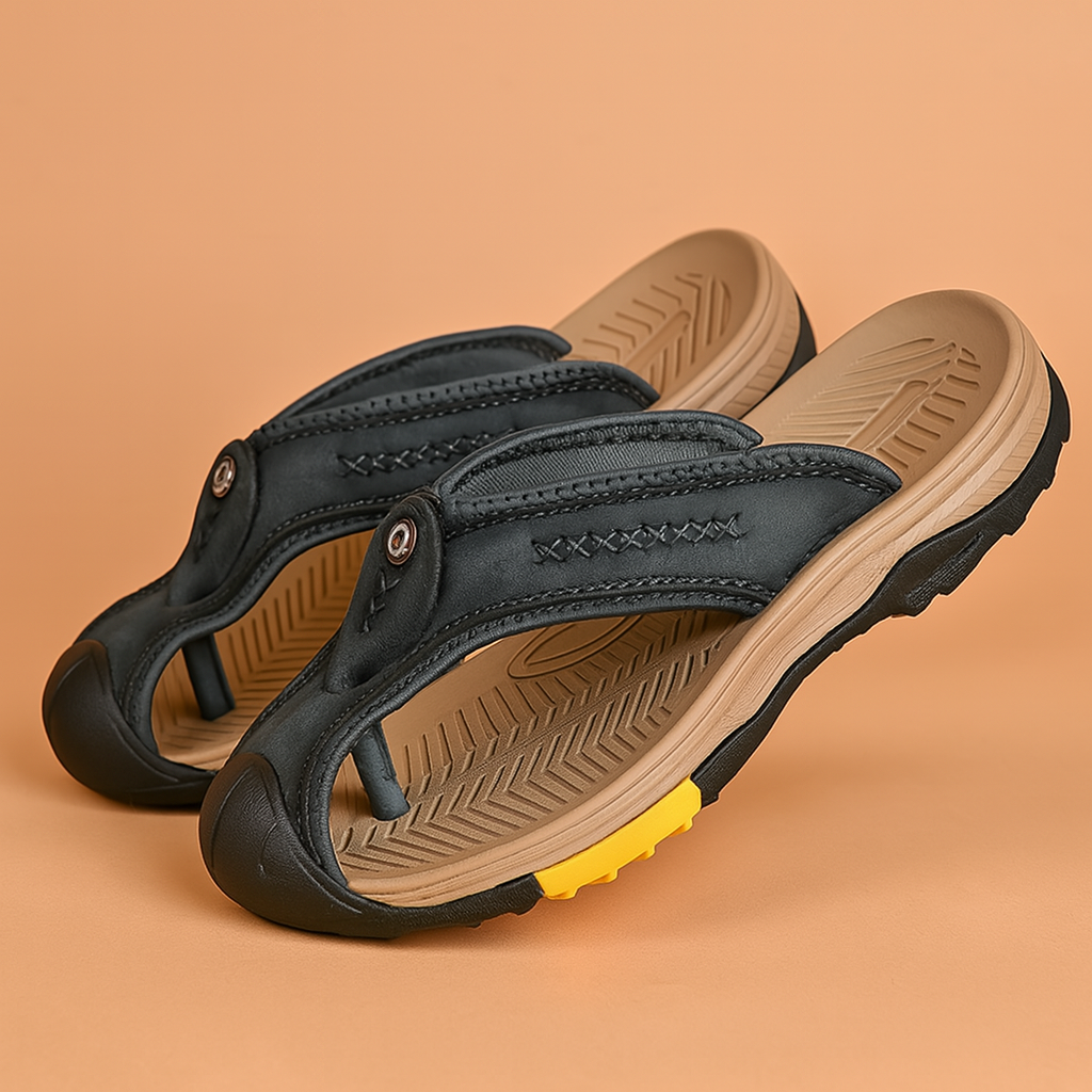 Stijlvolle Leren Teenslippers voor Dames en Heren – Comfortabel en Duurzaam