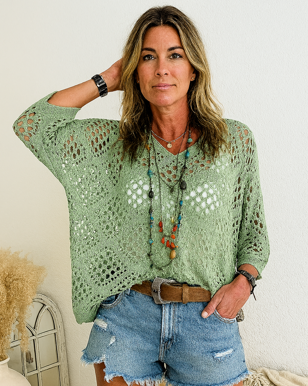 Diamond Mesh Dreams Top