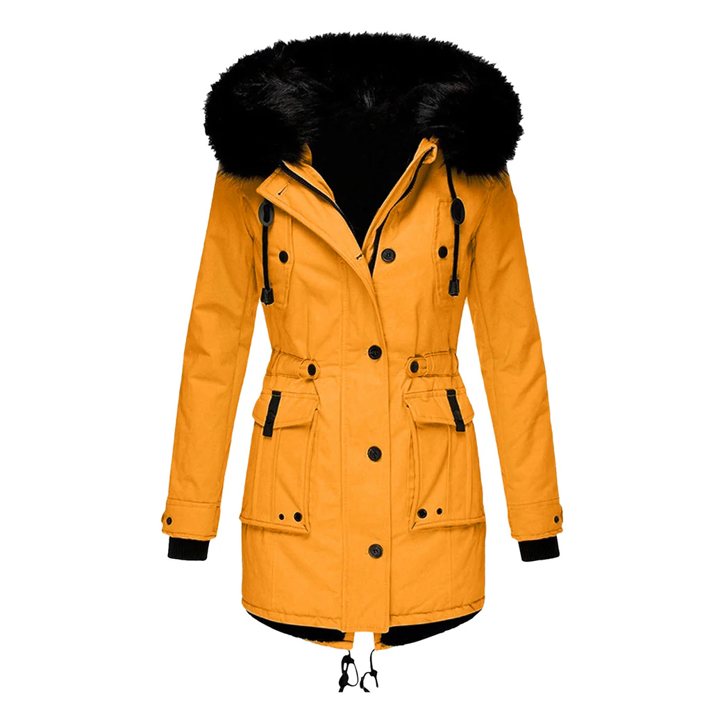 Lange Gewatteerde Winterjas voor Dames – Extra Warm, Winddicht en Waterafstotend