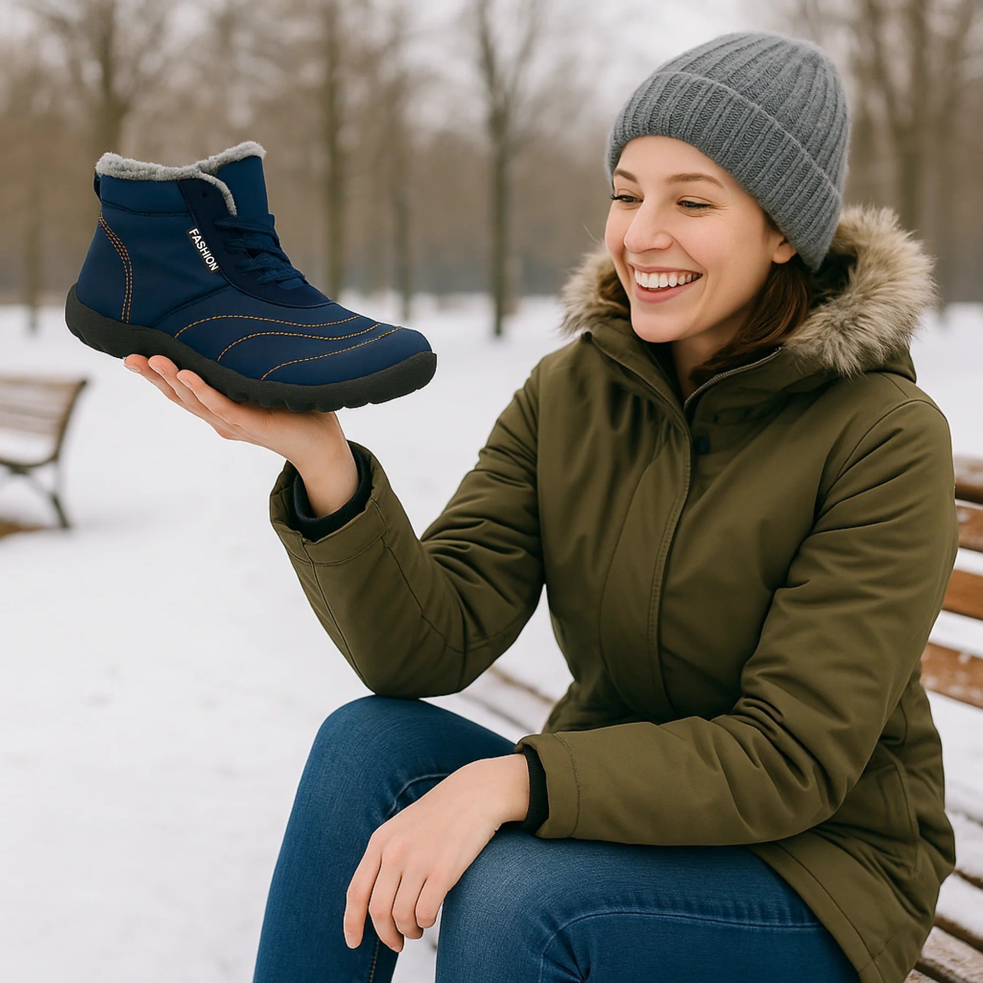 Waterdichte Barefoot Winterschoenen – Warme, Antislip Thermo Buitenlaarzen voor Dames & Heren