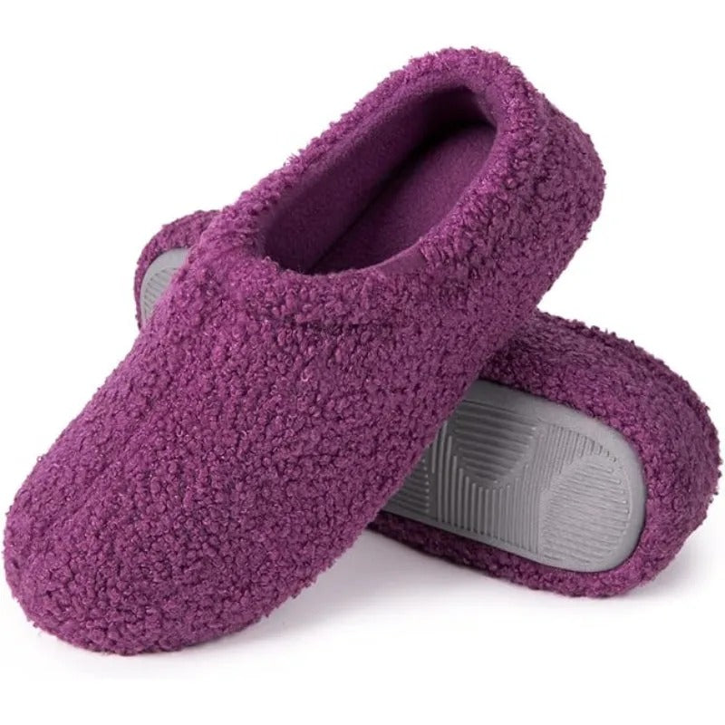 Fuzzy Fur Memory Foam Loafer Slippers – Zachte, Warme & Luxe Comfortsloffen voor Dames