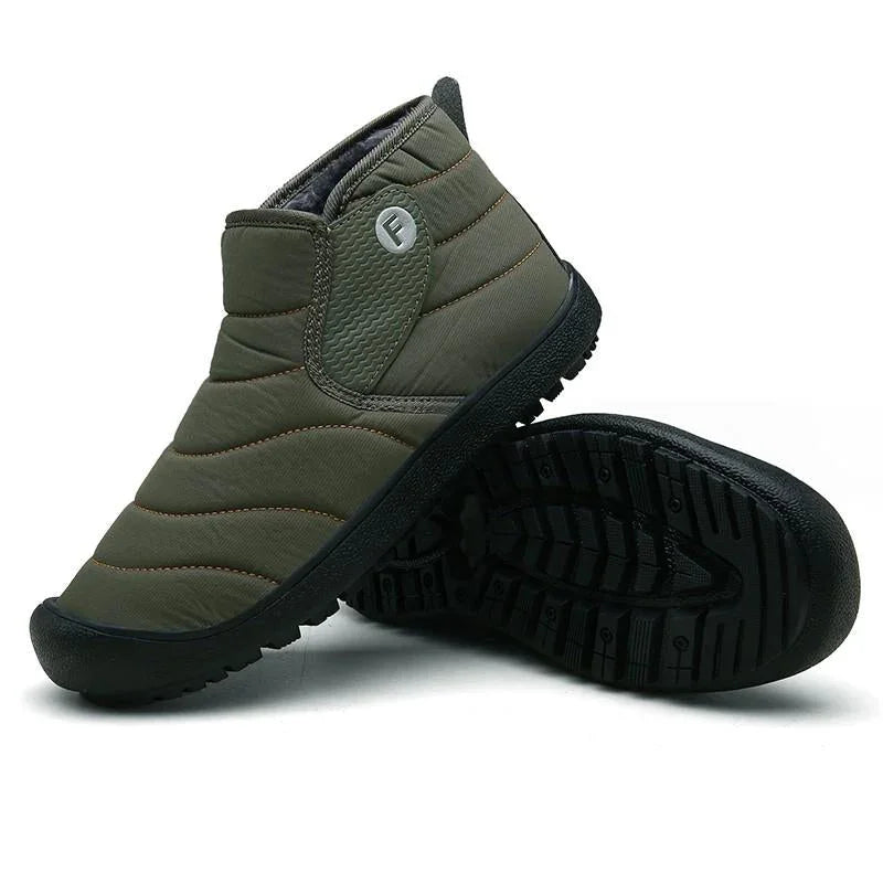 Waterdichte Heren Enkelboots – Warme Voering & Comfortabele Outdoor Laarzen