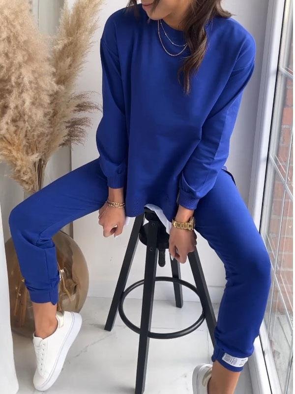 Gezellig Dames Trainingspak Set – Lange Mouw Sweatshirt met Bijpassende Broek