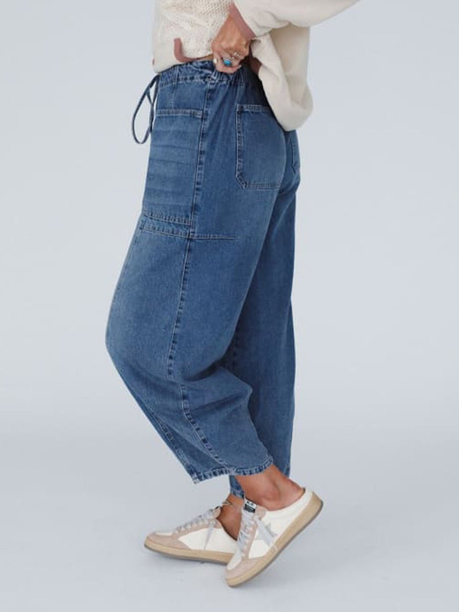 Relaxed Fit Jeans – Comfortabele dames spijkerbroek met elastische tailleband