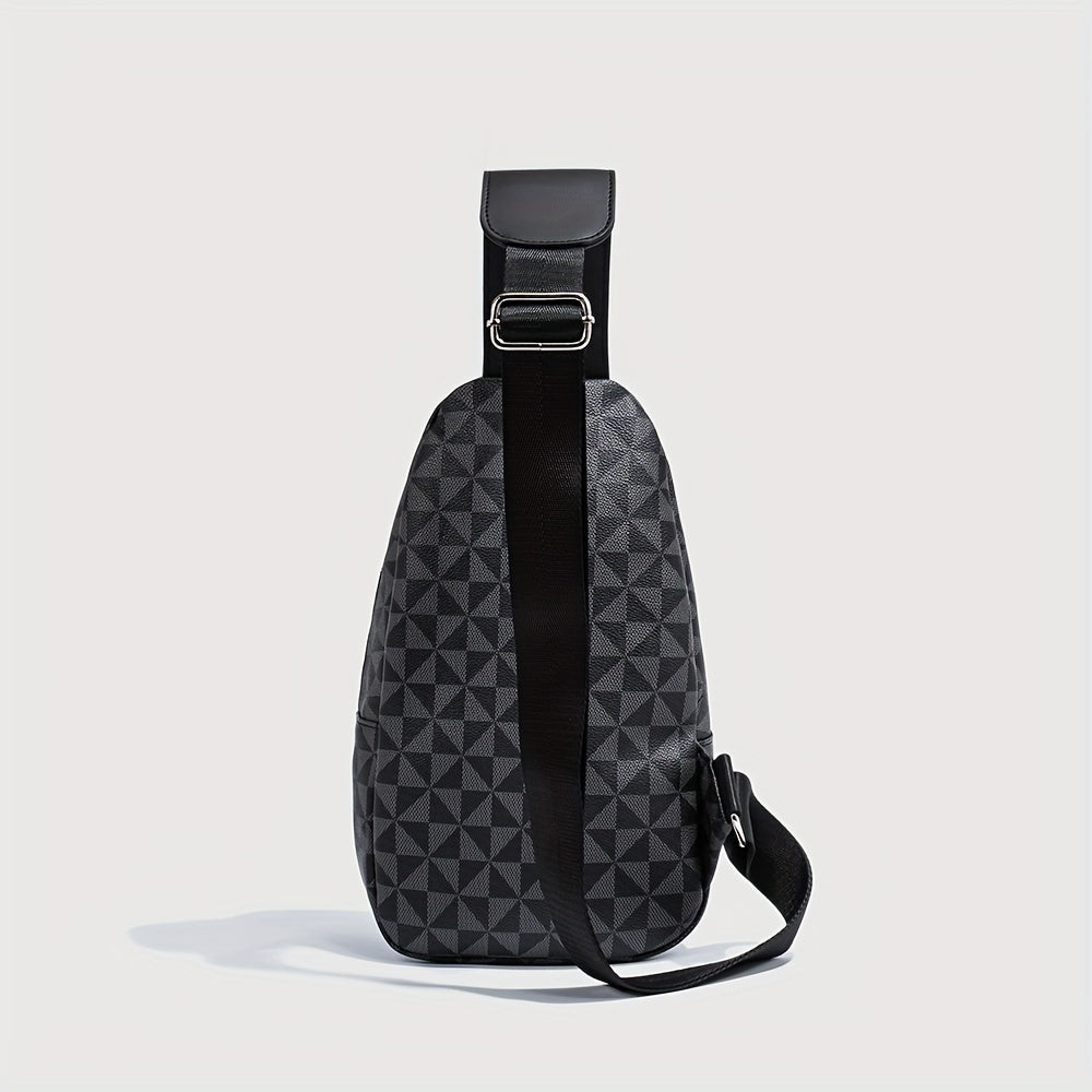Concept Crossbody Sling Bag – Luxe Unisex Schoudertas met Vegan Leren Afwerking