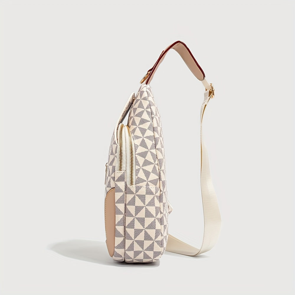 Concept Crossbody Sling Bag – Luxe Unisex Schoudertas met Vegan Leren Afwerking