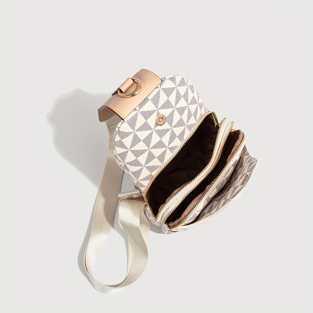 Concept Crossbody Sling Bag – Luxe Unisex Schoudertas met Vegan Leren Afwerking