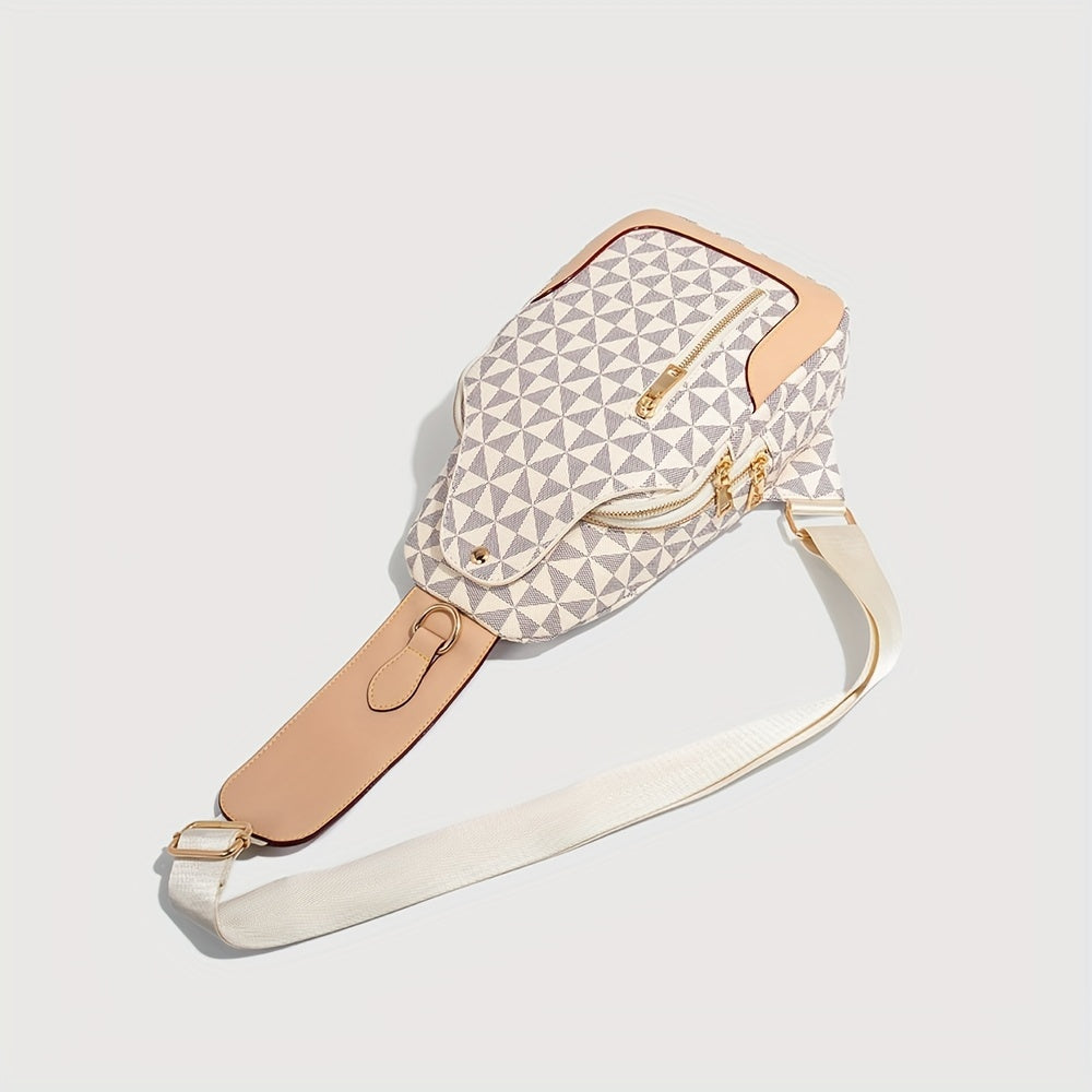 Concept Crossbody Sling Bag – Luxe Unisex Schoudertas met Vegan Leren Afwerking