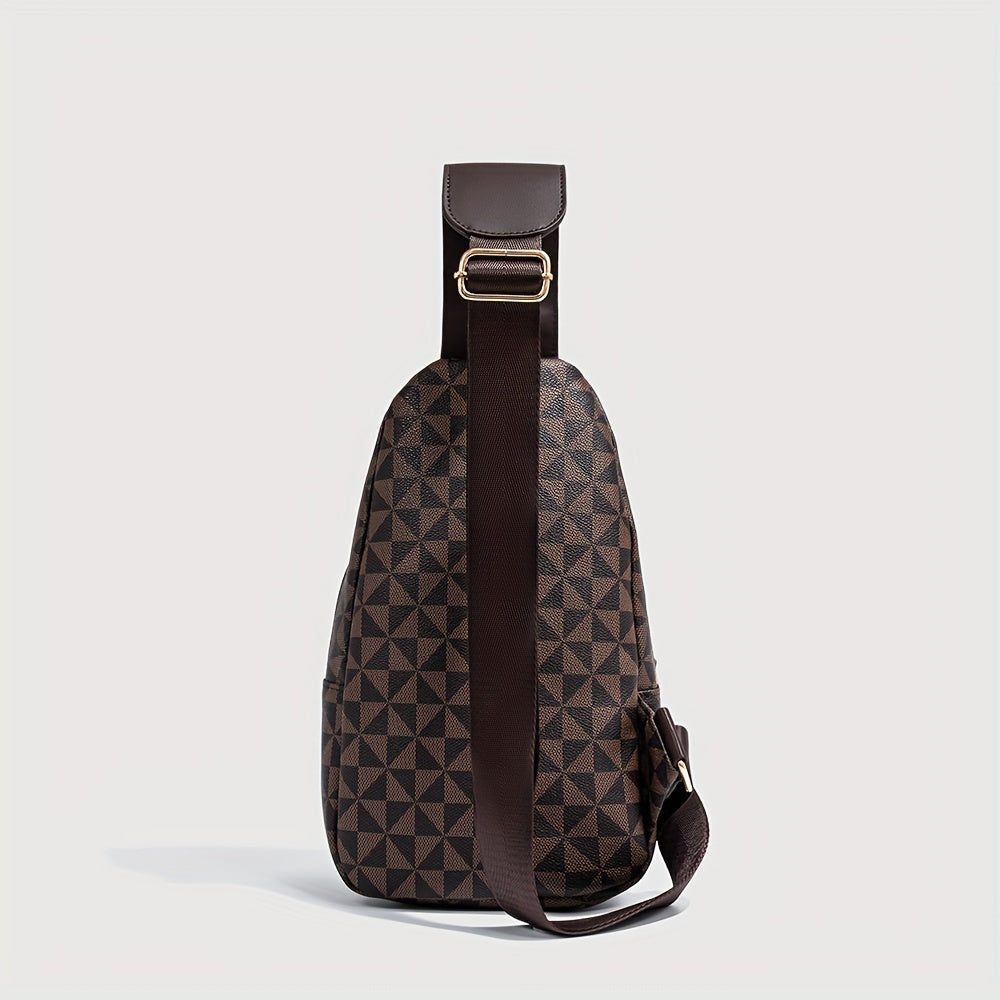 Concept Crossbody Sling Bag – Luxe Unisex Schoudertas met Vegan Leren Afwerking