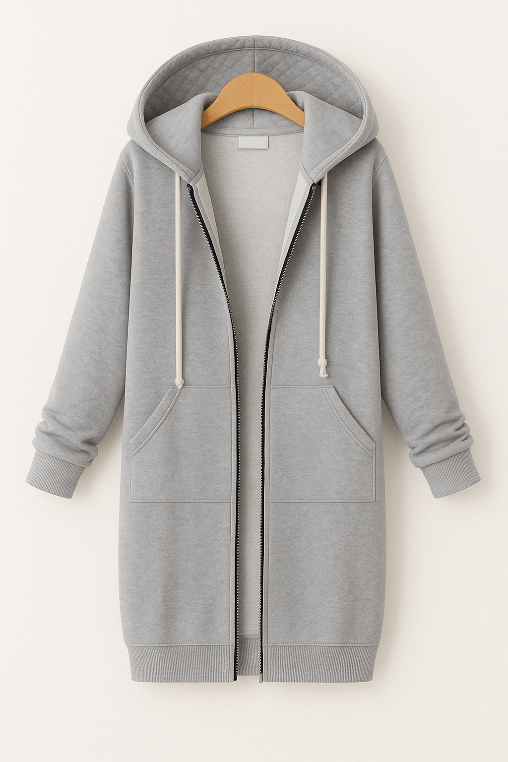 Knielange Hoodie – Comfortabele & Stijlvolle Lange Hoodie voor Dames