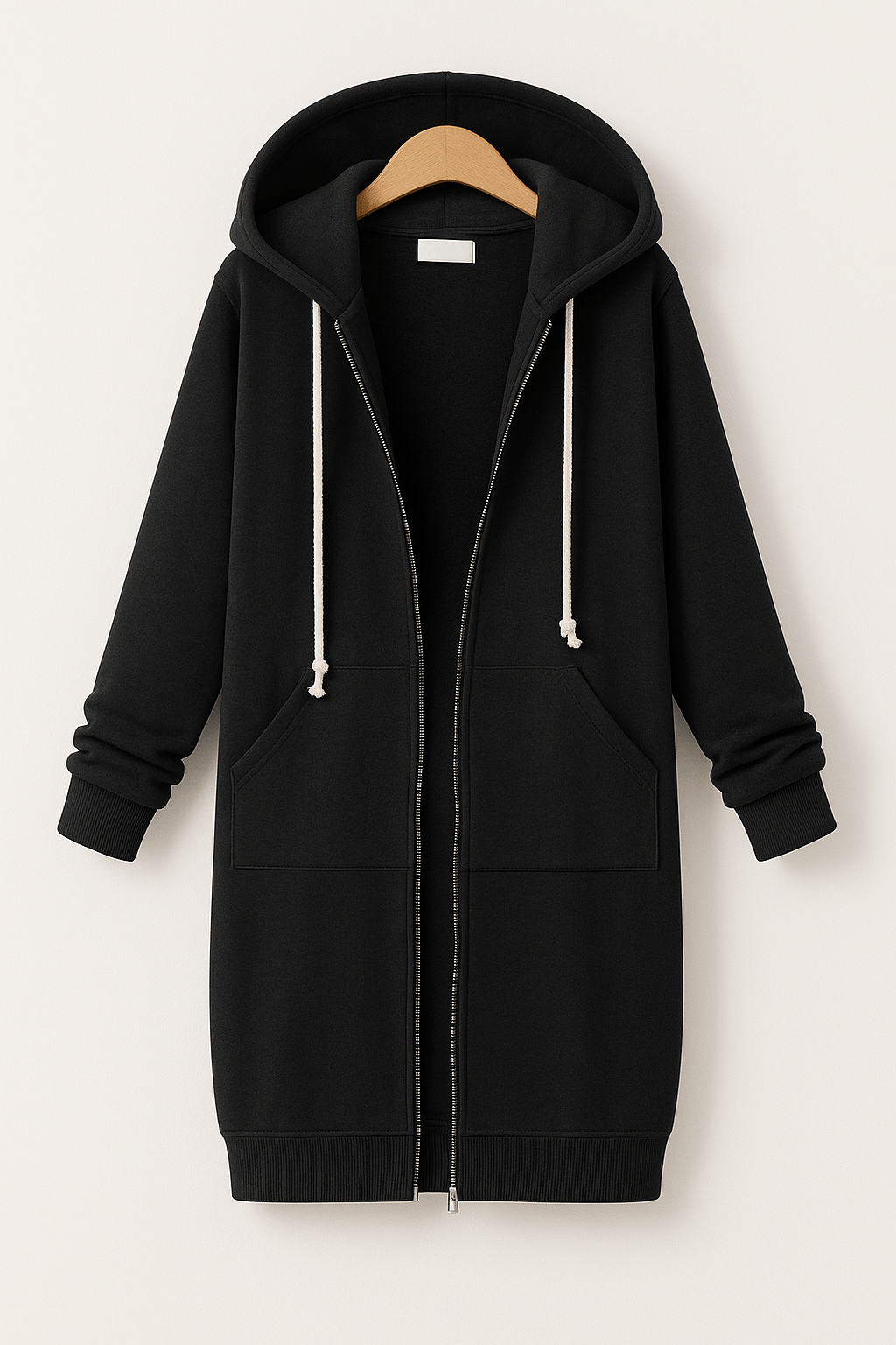 Knielange Hoodie – Comfortabele & Stijlvolle Lange Hoodie voor Dames