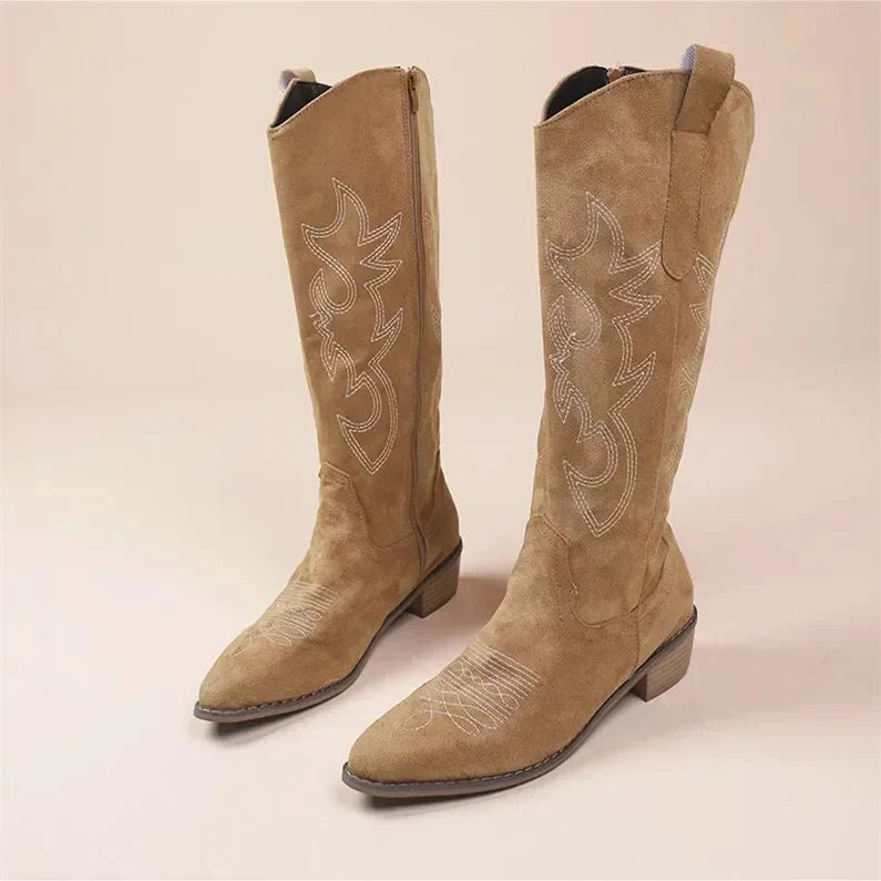 Knielange Cowboystiefel – Western Flair, Comfort & Tijdloze Stijl