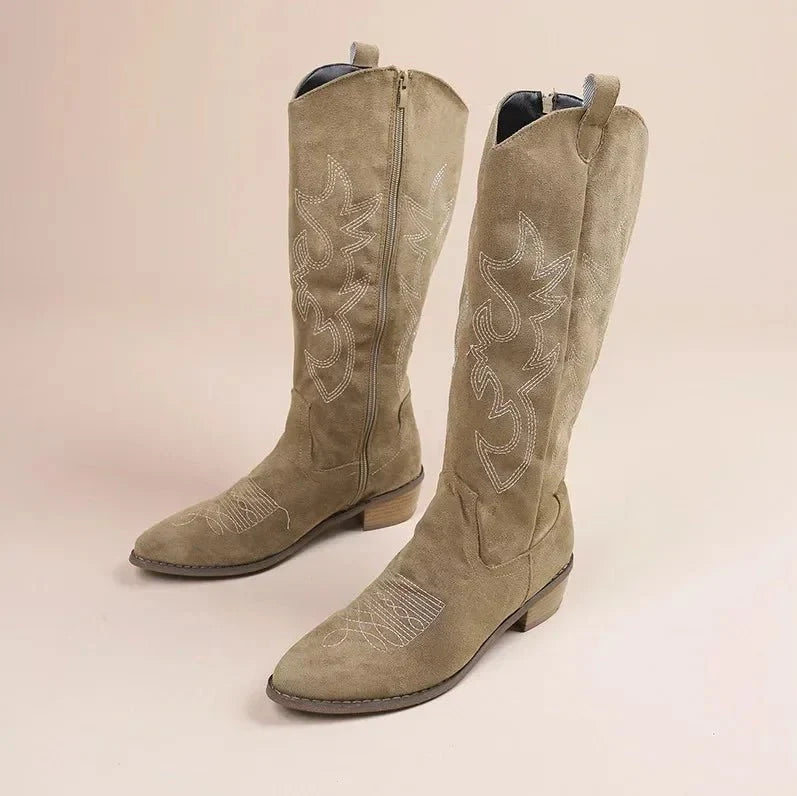 Knielange Cowboystiefel – Western Flair, Comfort & Tijdloze Stijl