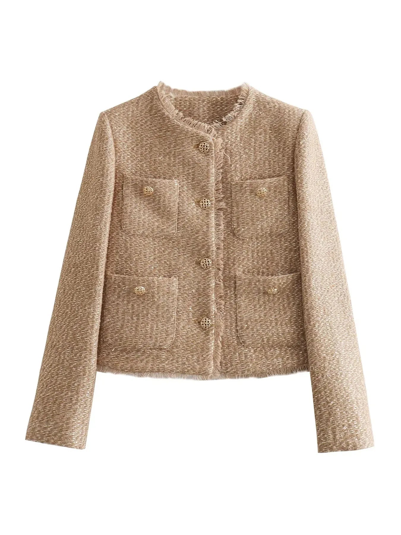 Stijlvolle Tweed-Blazer – Klassiek, Elegant en Tijdloos