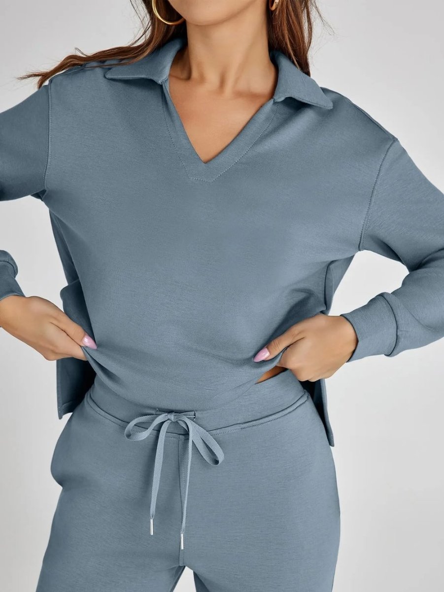 Elegante Tweedelige Travelsuit voor Dames – Ademend, Comfortabel & Stijlvol