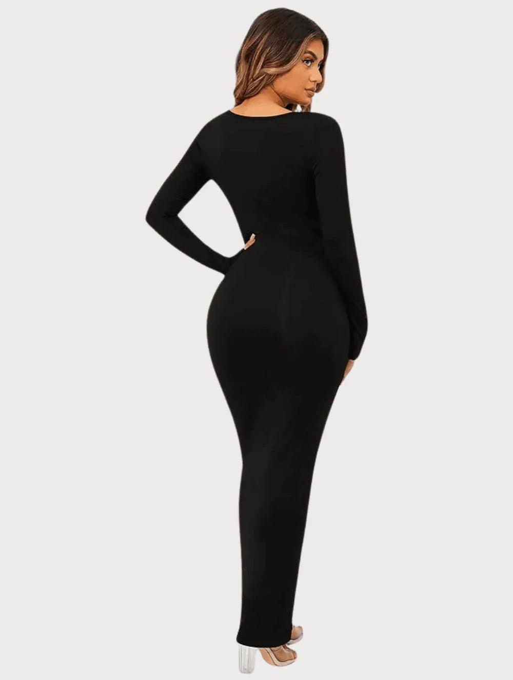 Shapewear Long Sleeve Maxi Jurk
