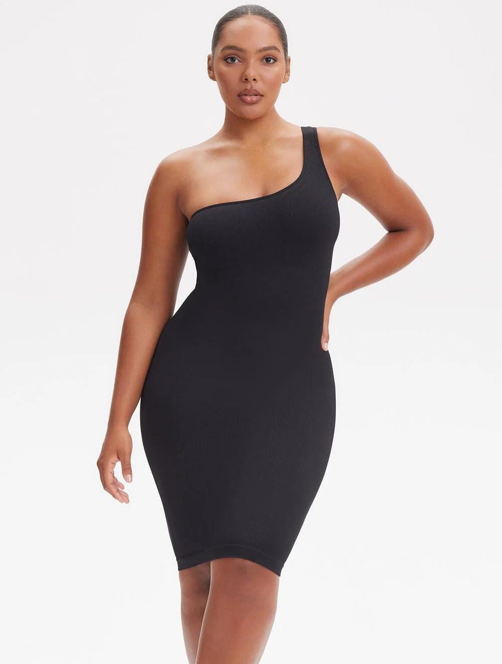Shapewear Één-Schouder Jurk