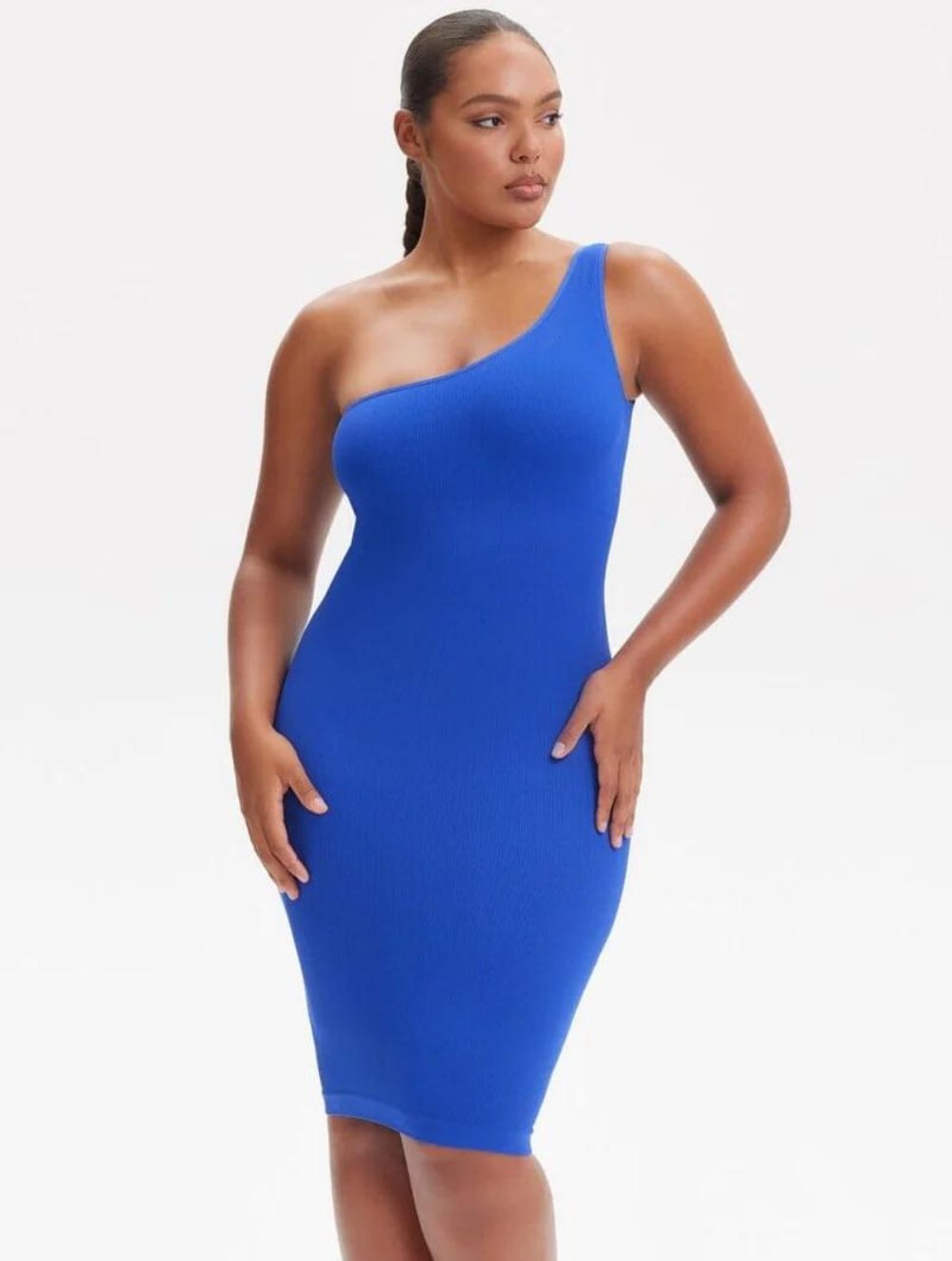 Shapewear Één-Schouder Jurk